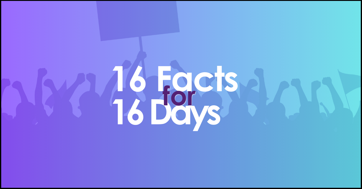 16 Facts for 16 Days of Activism Against Gender-Based Violence