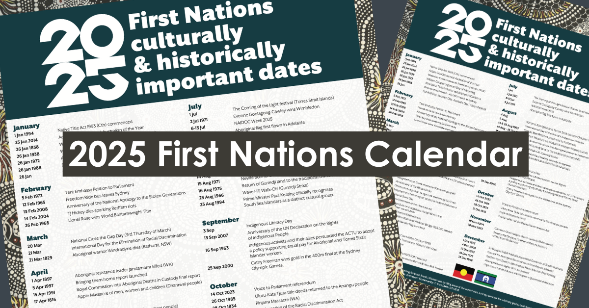 2025 First Nations Calendar